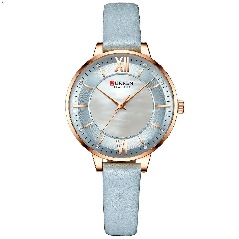 R&Z - Elegant Women’s Watch - Light blue belt - Executive Watches