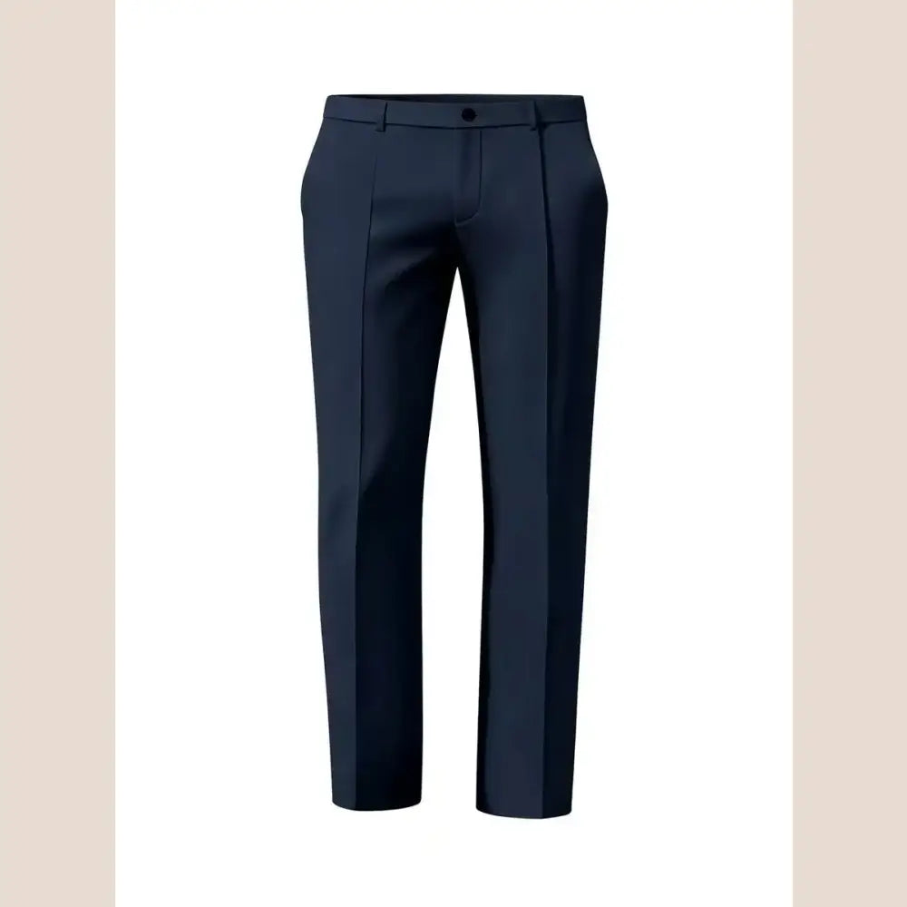 R&z - Fashionable Business Casual Straight-Tee Commuting Pants - Dark blue / L - Men’s Pants