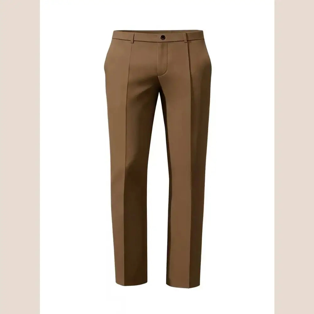 R&z - Fashionable Business Casual Straight-Tee Commuting Pants - Khaki color / XXL - Men’s Pants