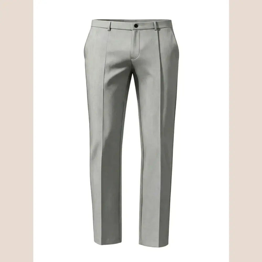 R&z - Fashionable Business Casual Straight-Tee Commuting Pants - Light gray / L - Men’s Pants