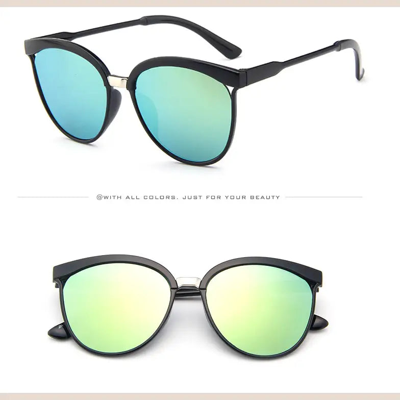 R&z - Fashionable Colorful Oversized Sunglasses - 2style