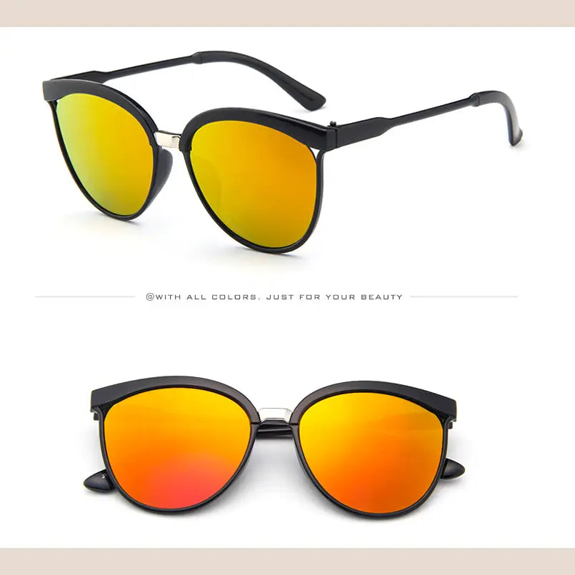 R&z - Fashionable Colorful Oversized Sunglasses - 3style