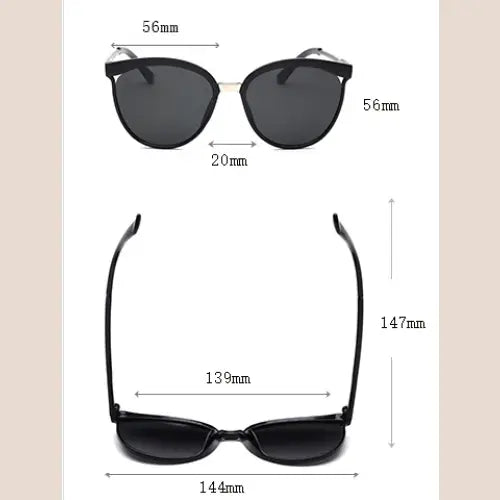 R&z - Fashionable Colorful Oversized Sunglasses