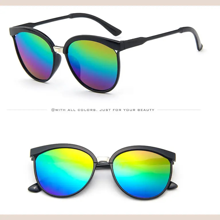 R&z - Fashionable Colorful Oversized Sunglasses - 6style