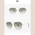 R&z - Fashionable Dual-Bridge Sunglasses for Women - C4