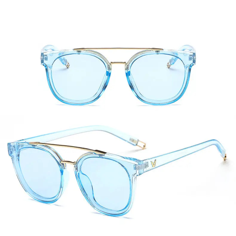 R&Z - Fashionable Women’s Oversized Sunglasses 2020 Trend - Blue