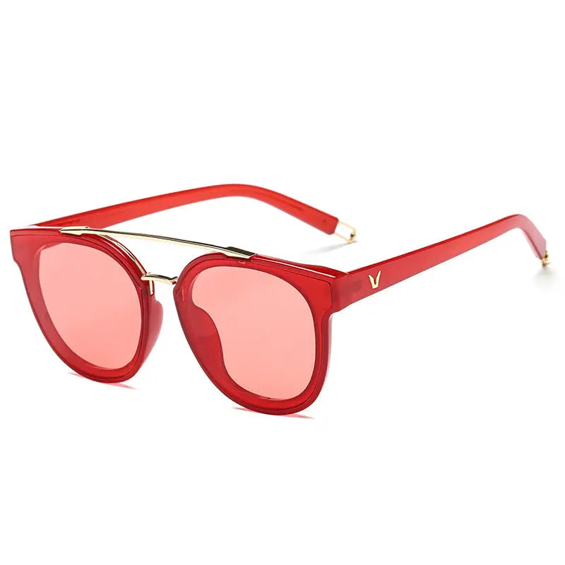R&Z - Fashionable Women’s Oversized Sunglasses 2020 Trend - Red