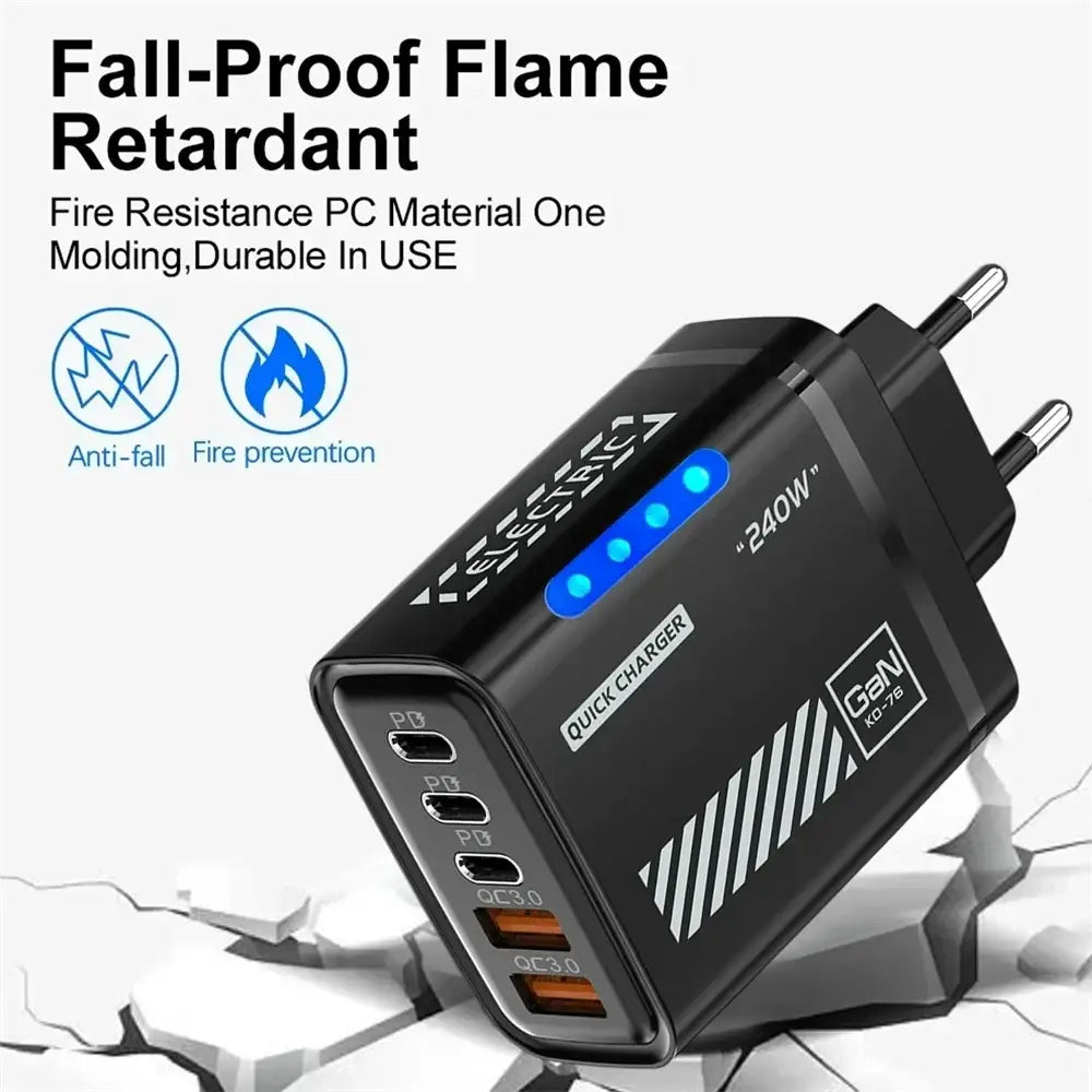 R&z - Fast Charging Charger For MacBook iPhone 17 16 15 Pro Samsung Xiaomi EU US Plug