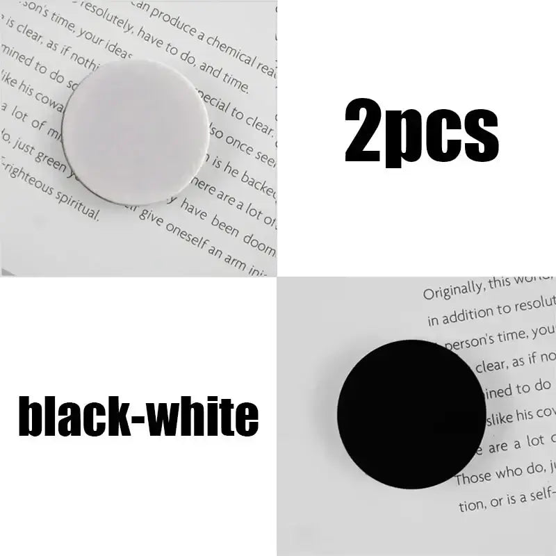 R&z - finger grip Tok cellphone holder foldable expanding phone stand mobile accessories for iPhone - white-black