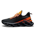 R&z - Flyknit Soft Sport Running Shoes - Orange black / 40