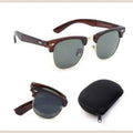 R&z - Folding Sunglasses with Case - Brown