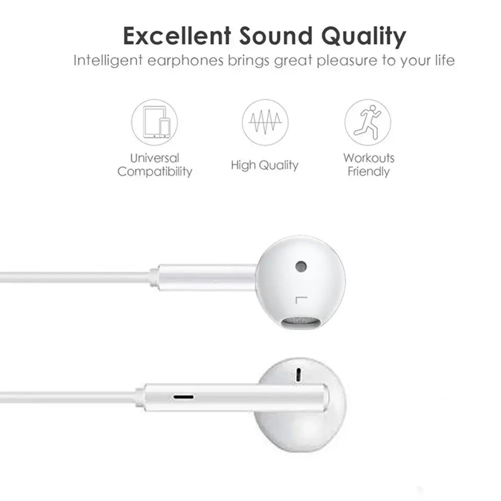 R&z - For Apple iPhone 14 Lighting Earphones 13 12 11 Pro Max XR XS X SE 7 8 6 Plus Bluetooth In Ear Wired Earbuds