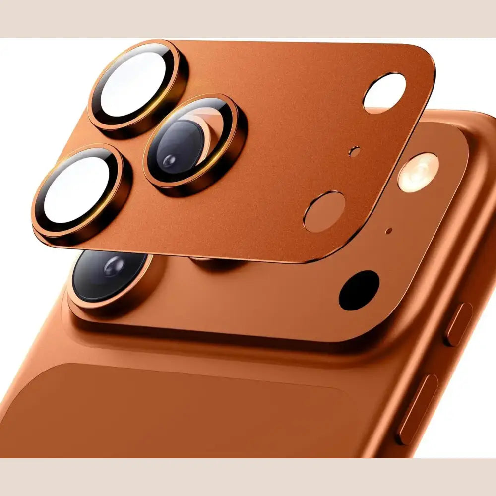 R&z - For Phone 17 Pro Max 17 Pro Camera Lens Protector Strong - For iPhone 17 Pro / Orange - R&z -Electronics