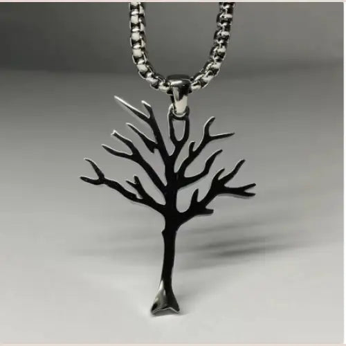 R&Z - Fortune Tree Necklace - Steel Color