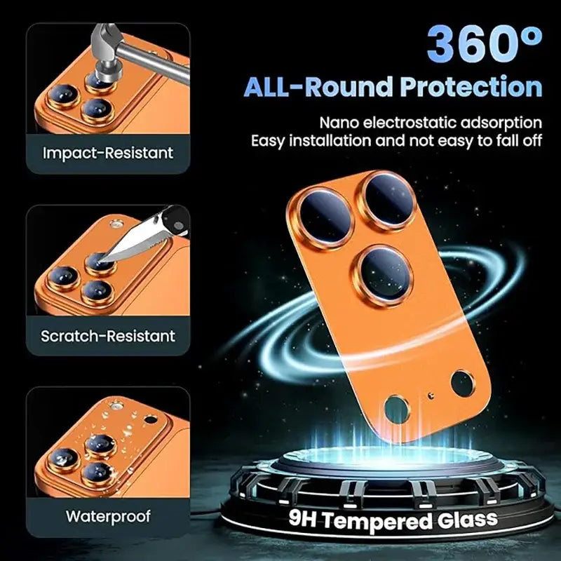 R&z - Glass Camera Protector for iPhone 17 Pro Max Lens Protection For iPhone 17 Pro Air Phone Lens Cover - Electronics