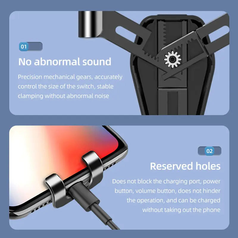 R&Z - Gravity Car Phone Holder - Black