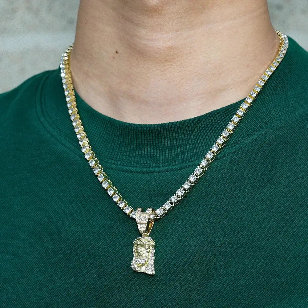 R&Z - Jesus Pendant & Tennis Vhain