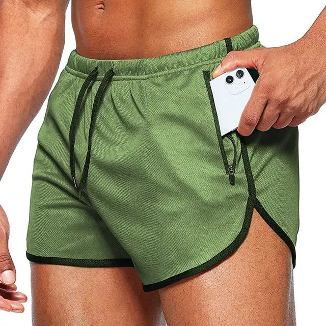 R&z - Jogging Short Pants Training Shorts Men Basketball Clothing Gym Fitness Running - Army Green / XL(70-80kg)