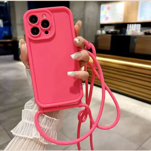 R&Z - Lanyard Case - e Pink / iPhone 14 Pro