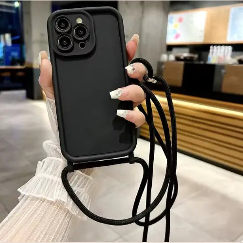 R&Z - Lanyard Case - O Black / iPhone 13