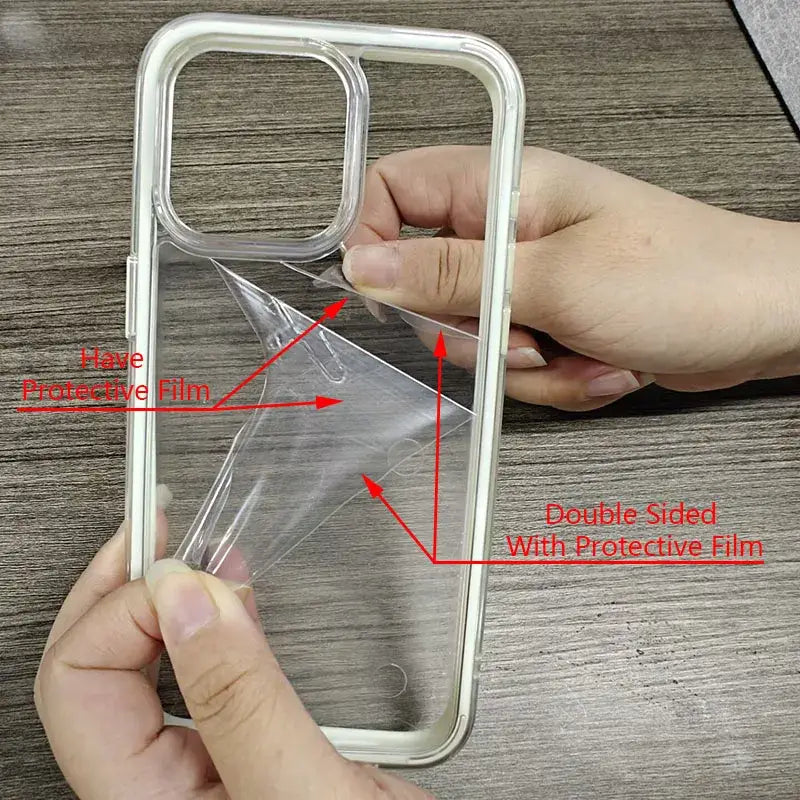 R&z - Luxury Candy Color Frame Clear Back Phone Case For iPhone 17 16 15 14 13 12 Pro Max 11 16PLUS 17 Acrylic