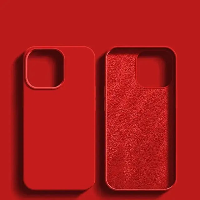 R&z - Luxury Shockproof Case For Apple iPhone 11 12 13 14 15 16 17 Pro Max - Red / For iPhone 14 ProMax - R&z