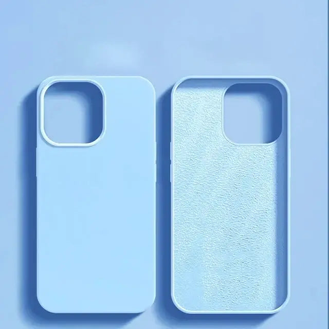 R&z - Luxury Shockproof Case For Apple iPhone 11 12 13 14 15 16 17 Pro Max - Light Blue / For iPhone 11 ProMax - R&z