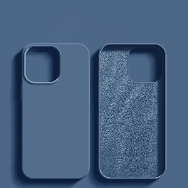 R&z - Luxury Shockproof Case For Apple iPhone 11 12 13 14 15 16 17 Pro Max - Deep Blue / For iPhone 15 ProMax - R&z