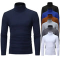 R&z - Men Winter Clothes Thermal Shirt Autumn Men’s Winter Tights High Neck Thin Slim Fit Long Sleeve T-shirt - Casual