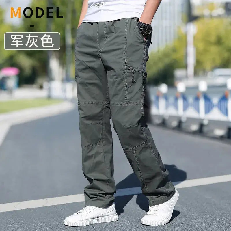 R&z - Men’s Cargo Pants Summer Spring Cotton