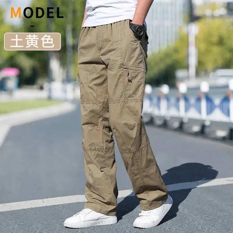 R&z - Men’s Cargo Pants Summer Spring Cotton