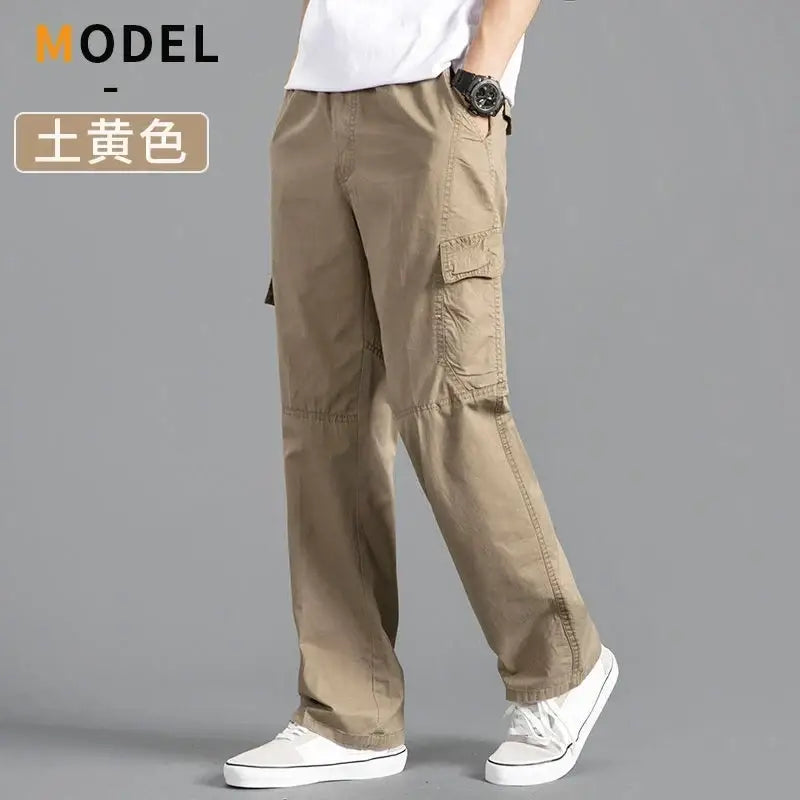 R&z - Men’s Cargo Pants Summer Spring Cotton