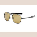 R&z - Men’s Fashion Sunglasses with Glass Lenses - Black framed tea slices / C5