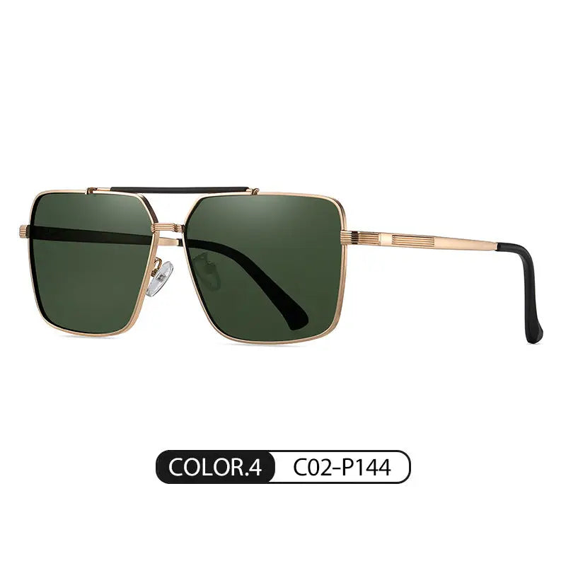 R&z - Men’s Polarized Driving Sunglasses (R&z brand - Bright gold G08 green C02-P144 / 61-13-145