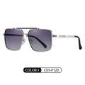 R&z - Men’s Polarized Driving Sunglasses (R&z brand - Bright silver progressive gray C05-P120 / 61-13-145