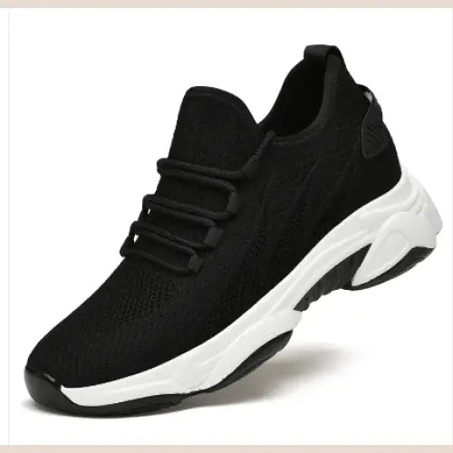 R&Z - Men’s Shoes Cross-border Running Air Cushion Shoes Soft Bottom Casual Sneakers - Black / 37