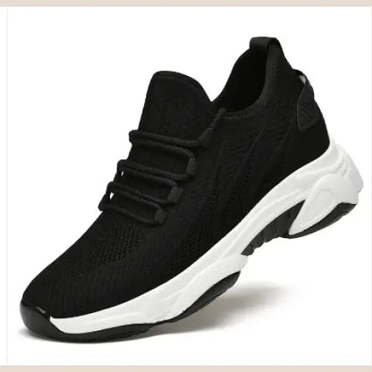 R&amp;Z - Men’s Shoes Cross-border Running Air Cushion Shoes Soft Bottom Casual Sneakers - Black / 43