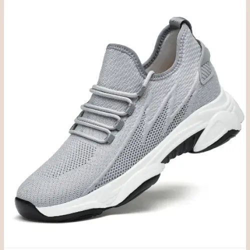 R&Z - Men’s Shoes Cross-border Running Air Cushion Shoes Soft Bottom Casual Sneakers - Silver / 40
