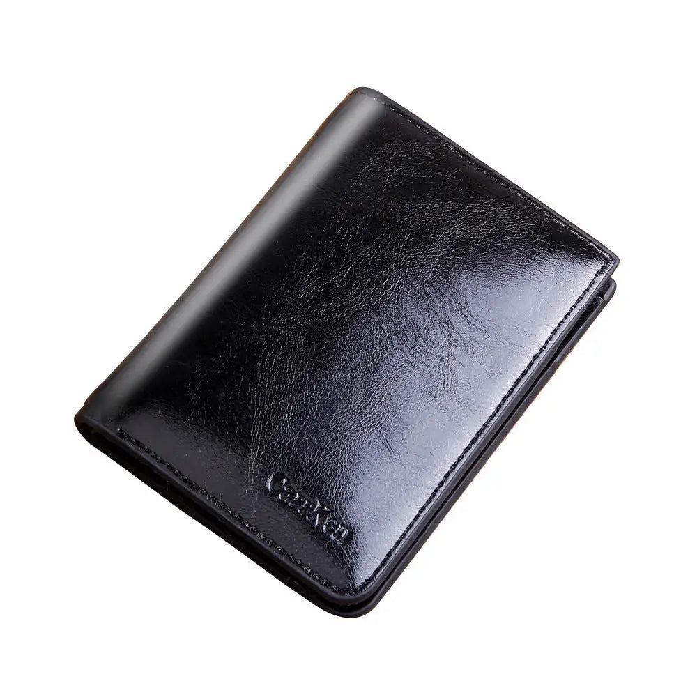 R&z - Men’s Short Zipper Wallet - Coffee