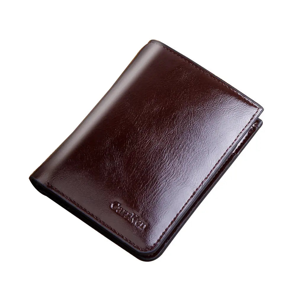R&z - Men’s Short Zipper Wallet - Dark blue