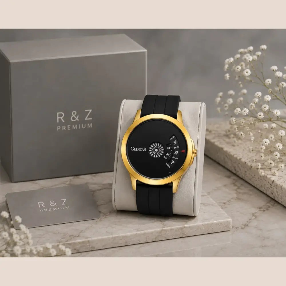 R&z - Mens Watches Waterproof Cool Unique Watch - G727 gold - Executive Watches