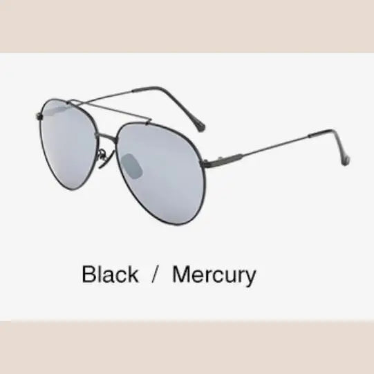 R&z - Metal Polarized Sunglasses W1189 - 3 / Black Mercury