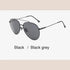 R&z - Metal Polarized Sunglasses W1189 - 4 / Black Black grey
