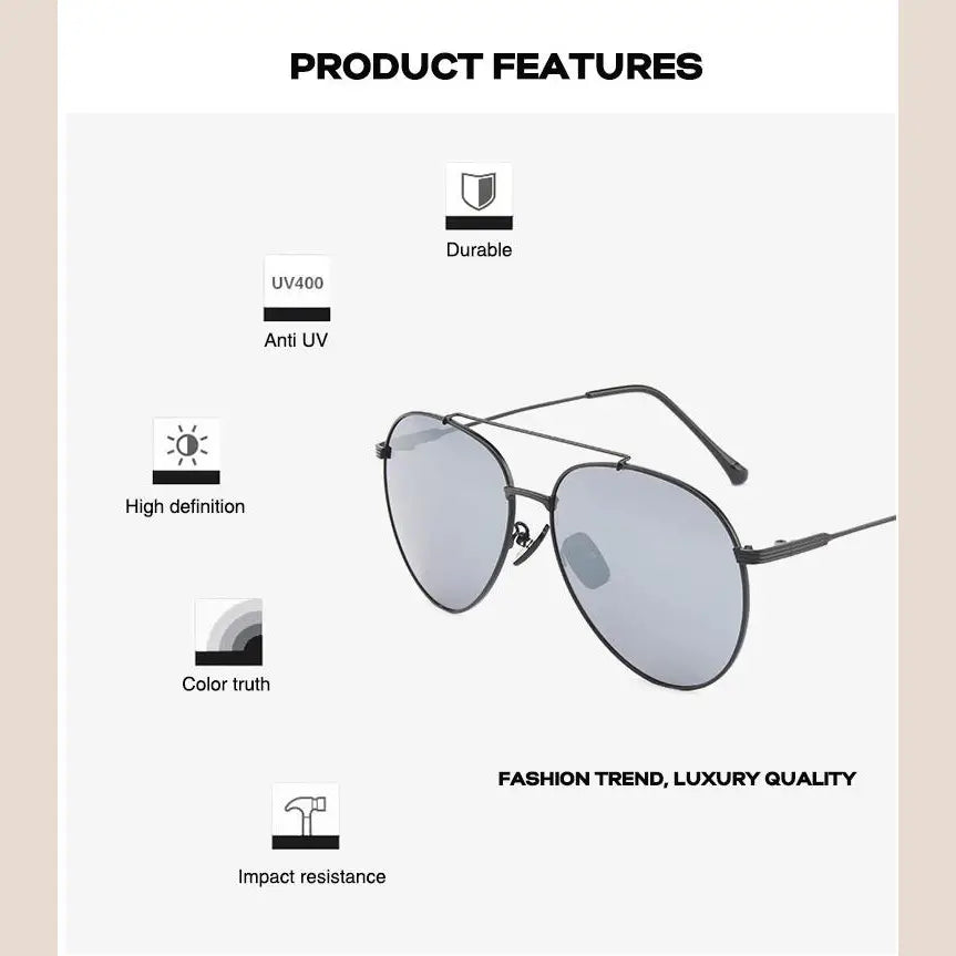 R&z - Metal Polarized Sunglasses W1189