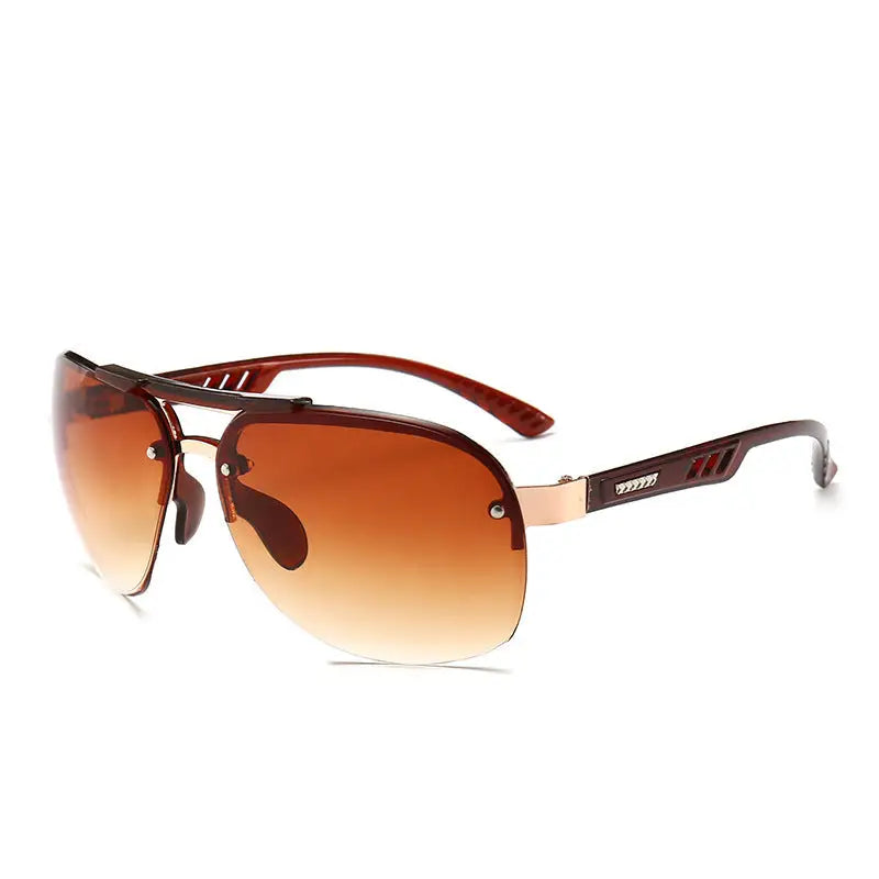 R&Z - Metal Sunglasses for Cycling and Fishing - Double brown