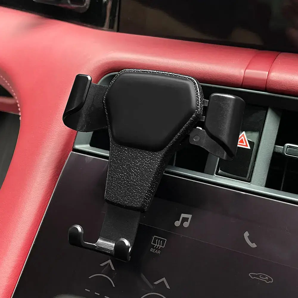 R&z - Mobile Phone Holder For Fiat 500 500C 2012 500X 500L Abarth 695 Support Bracket - No Logo-Black