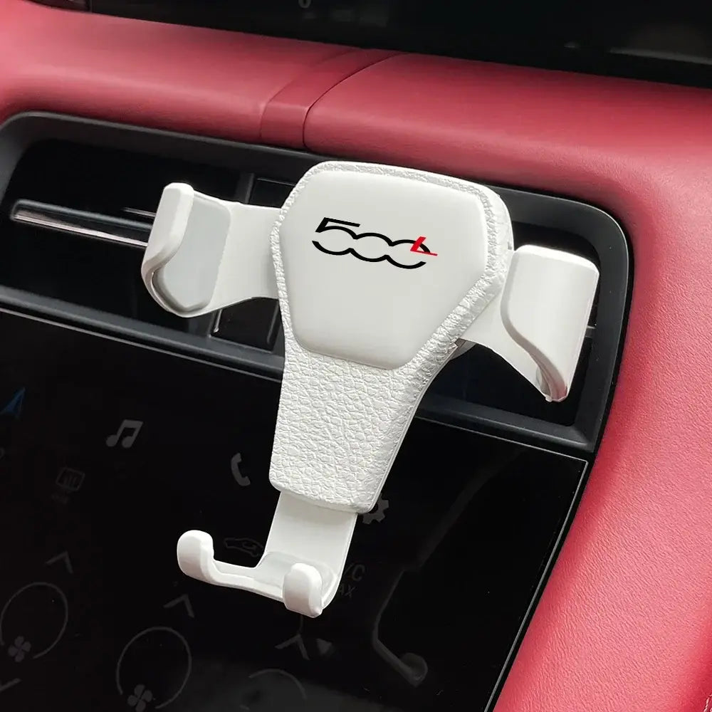 R&z - Mobile Phone Holder For Fiat 500 500C 2012 500X 500L Abarth 695 Support Bracket - For Fiat 500L White