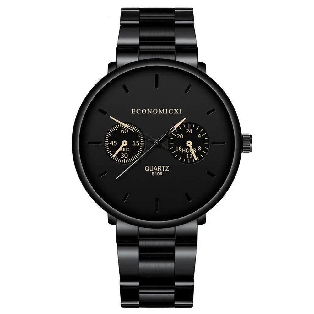 R&Z - Multifunctional Men’s Sports Watch with Steel Strap - Rose Gold - Executive Watches