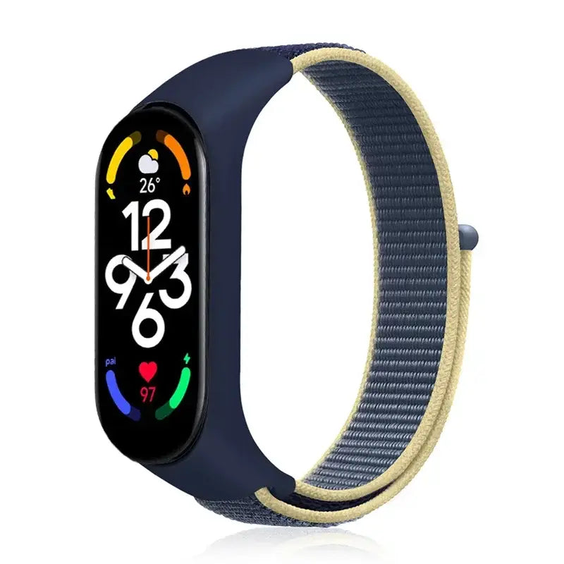 R&Z Nylon Loop Strap For Mi Band - Alaskan Blue 15 / For Mi band 7 6 5