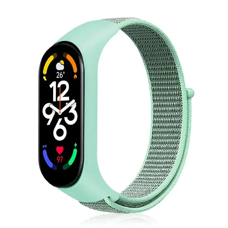 R&Z Nylon Loop Strap For Mi Band - Blue sea 07 / For Mi band 7 6 5